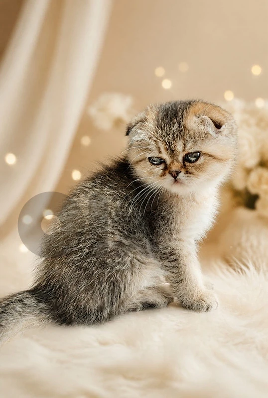 Scottish fold male golden chinchilla Kitten Available