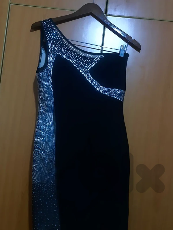 black wedding evening dress