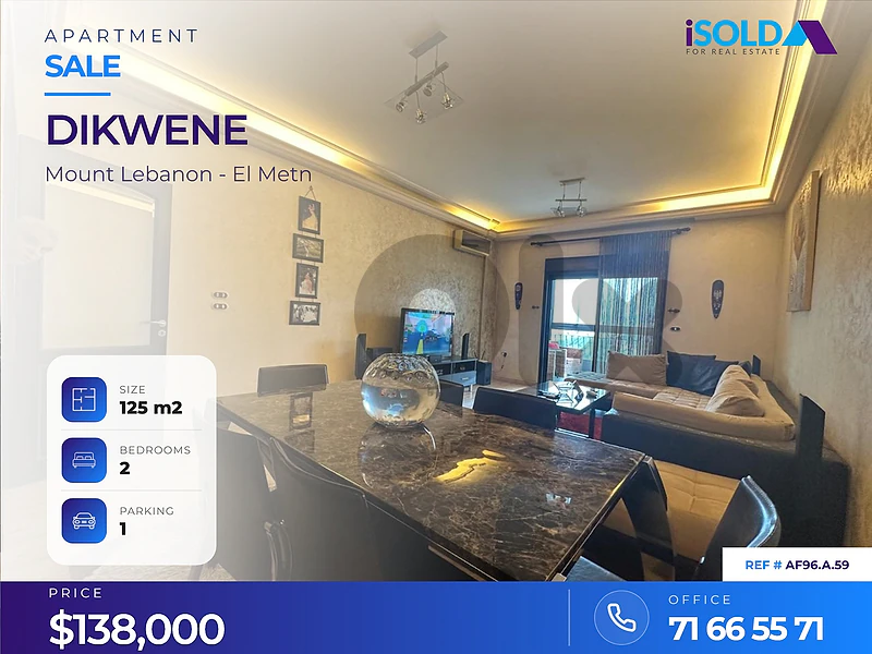 Hot Deal, 125m2 apartment 4 sale in Dikwene / mar rukuz (final price)
