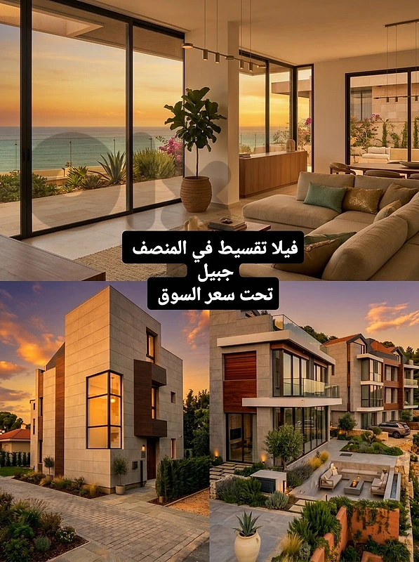 فيلا تقسيط في المنصف جبيل