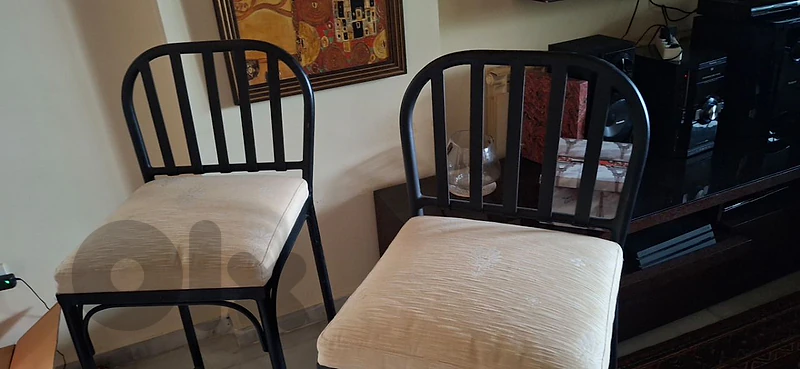 twin steel chairs