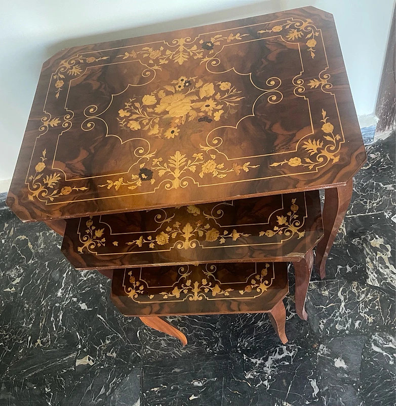 3 side table set