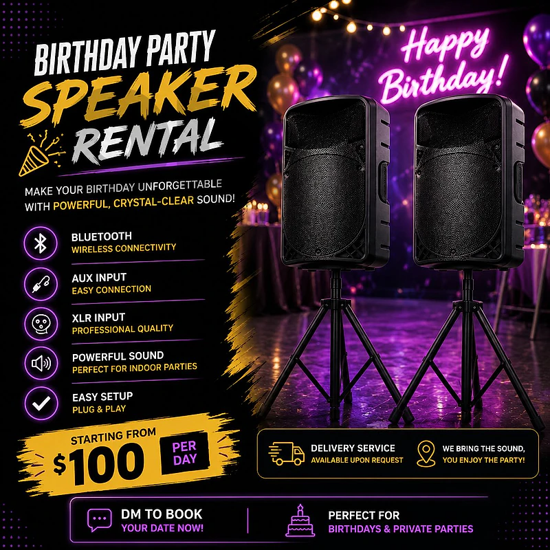 speakers for rent