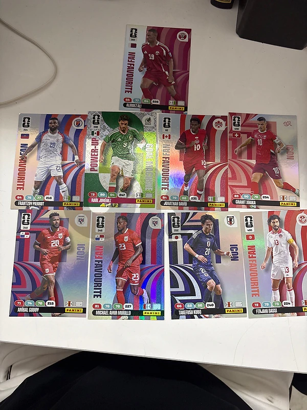 FIFA World Cup - 9 Card Lot (R. Jiménez, Kubo, Xhaka & More