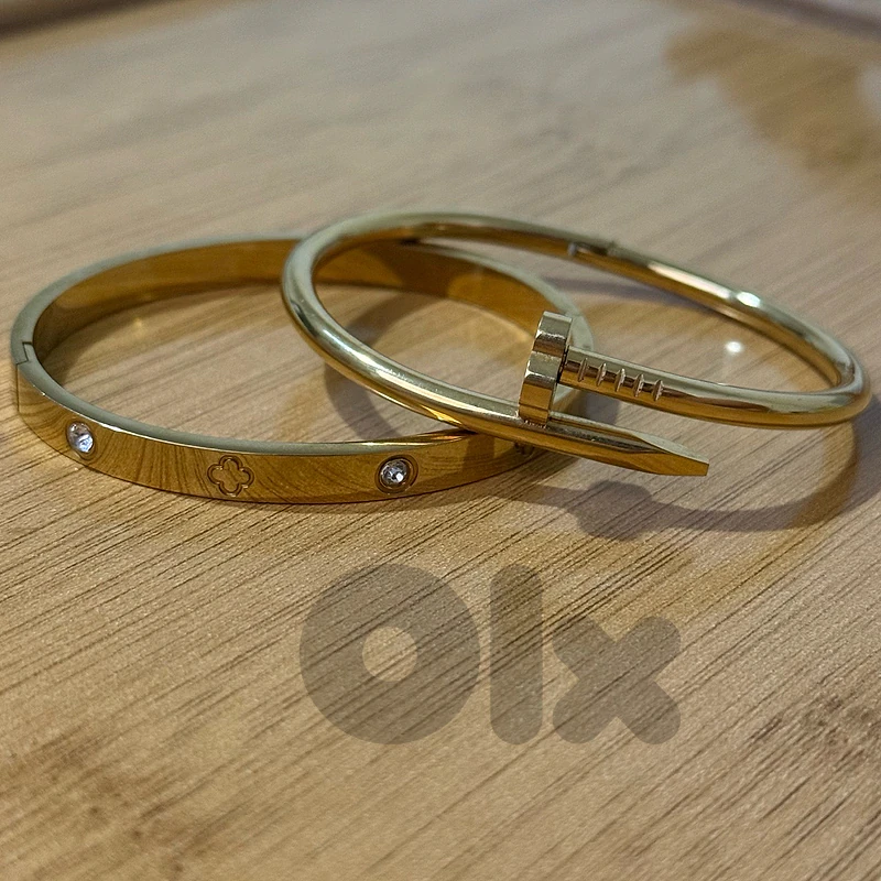 Brand New Brazilian Gold Fashion Bracelets (Set of 2)