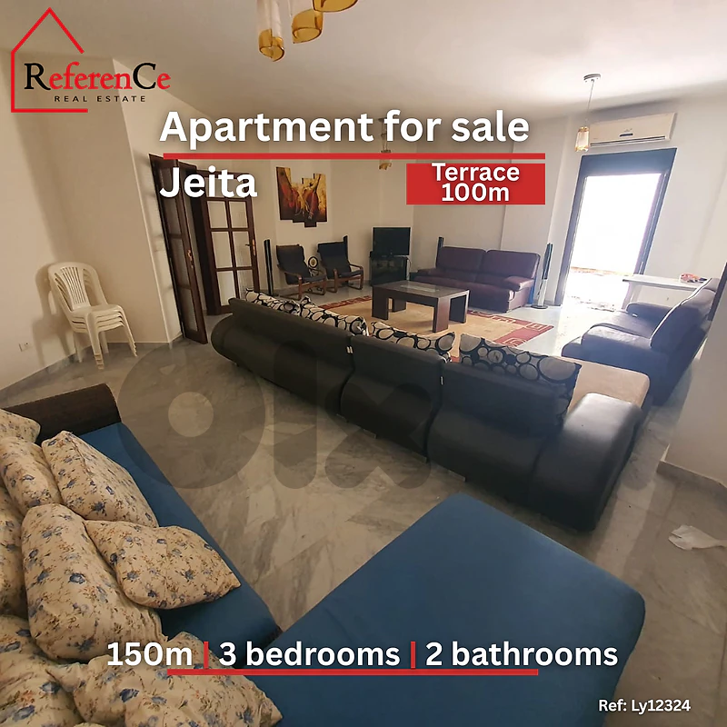 Apartment in Jeita with terrace شقة في جعيتا  مع شرفة