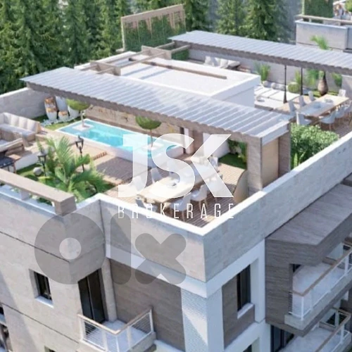 L22099 Off Plan Duplex With Garden For Sale in Ras Maska, Koura