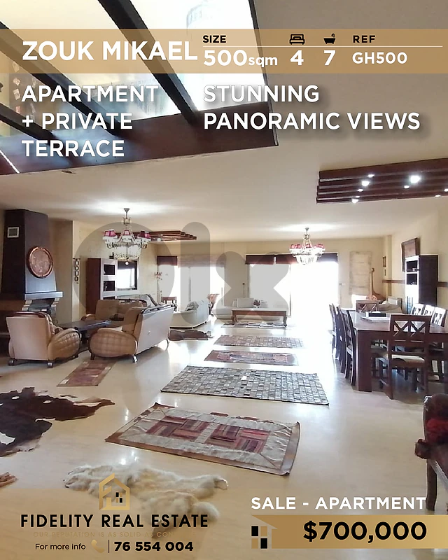 Apartment for sale in Zouk Mikael GH500 شقة للبيع في زوق مكايل Apartment for sale in Zouk Mikael GH500 شقة للبيع في زوق مكايل