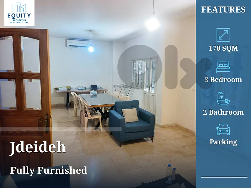 All included & furnished 170 SQM Apartment For Rent In Jdeideh #JS4645