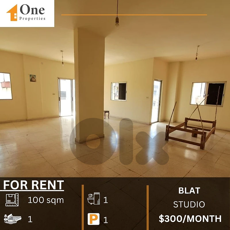 STUDIO APARTMENT FOR RENT IN BLAT JBEIL