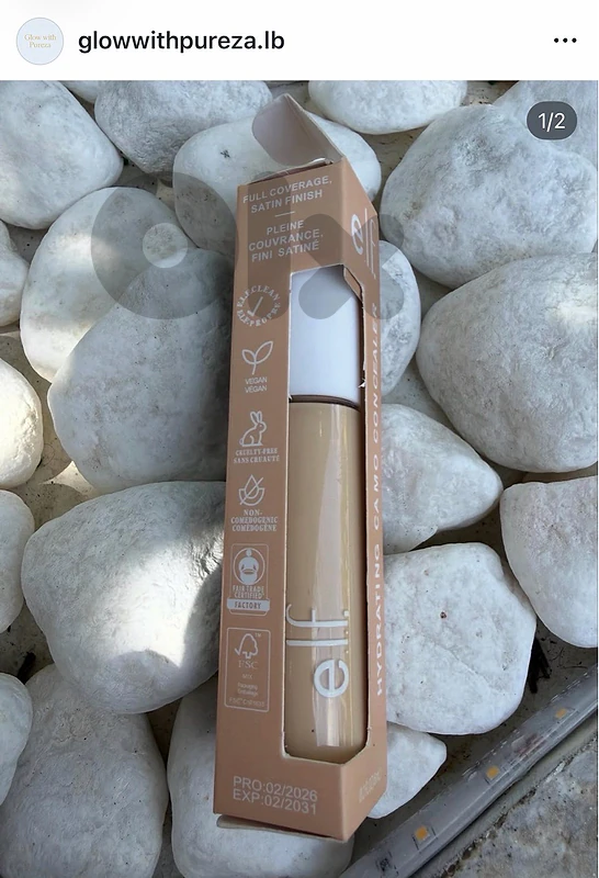 original elf Hydrating camo concealer shade Light Ivory