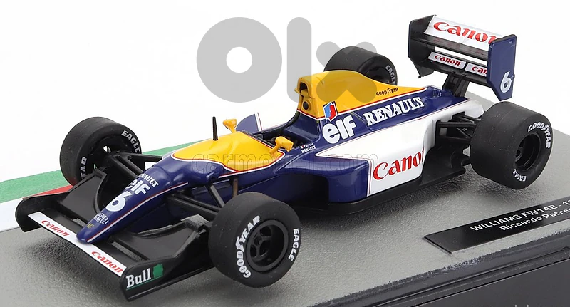 Williams FW14B Riccardo Patrese 1992 diecast car model 1;43