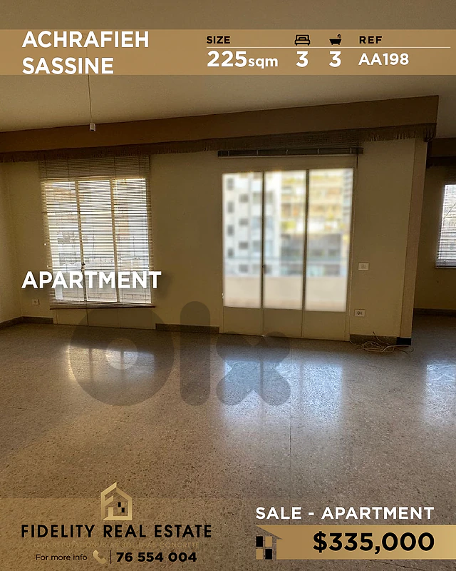 Apartment for sale in Achrafieh AA198 شقة للبيع في الأشرفية