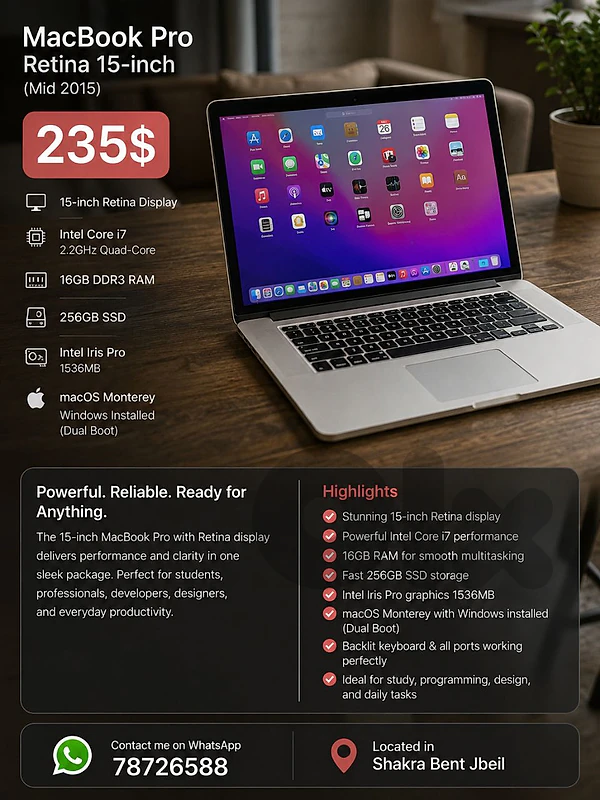 MacBook retina 2015