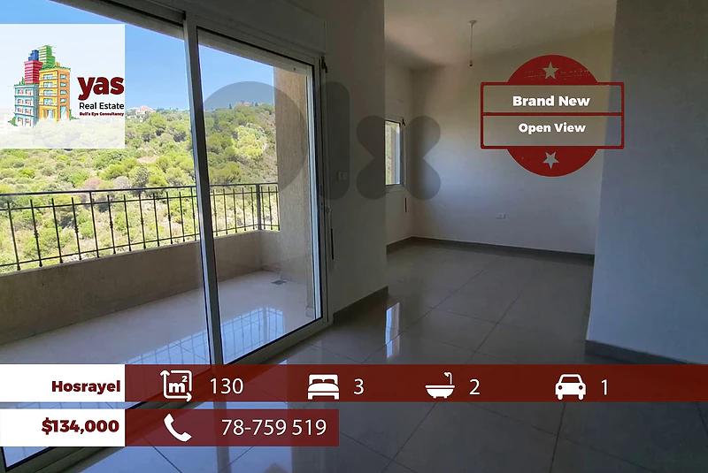 Hosrayel/Jbeil 130m2 | Brand New | Mountain & Sea View | Calm | MCH