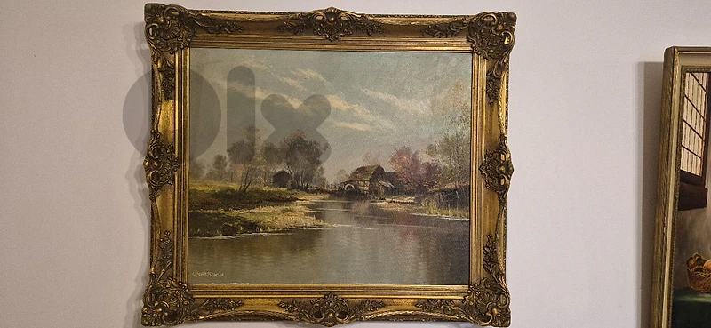 Vintage Signed G. Soller Munich Oil Painting on Canvas – 65×74 cm