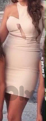 beige dress