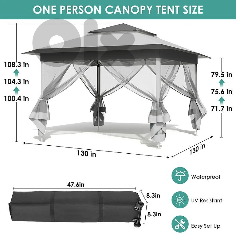 LAZY BUDDY Pop Up Gazebo