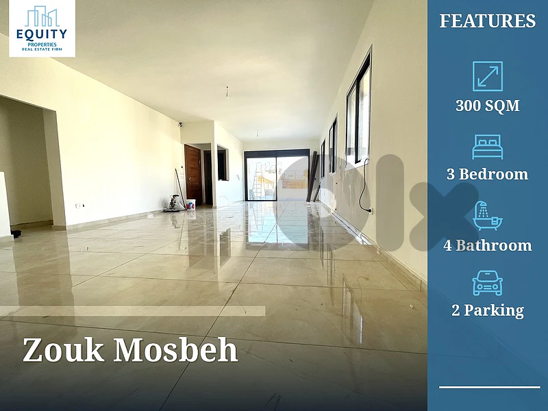 300 SQM Apartment For Sale In Zouk Mosbeh #RK5325