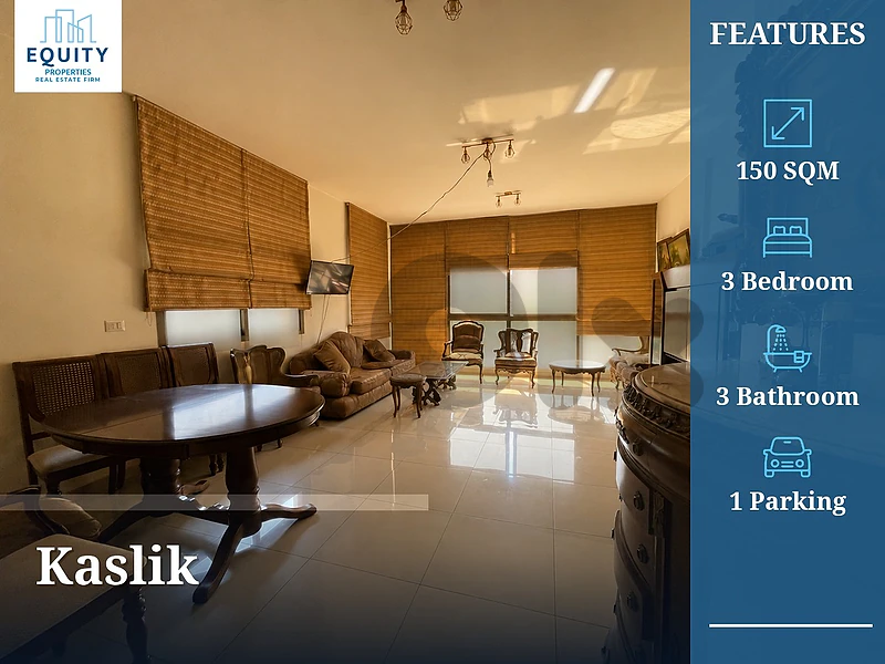 Furnished 150 SQM Apartment For Rent In Kaslik #RK5658