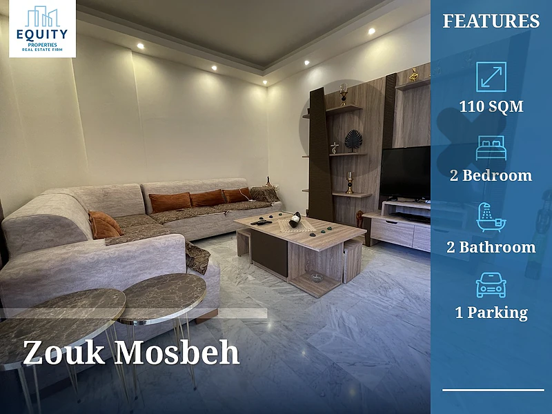 Furnished 110 SQM Apartment For Sale In Zouk Mosbeh #RK5425