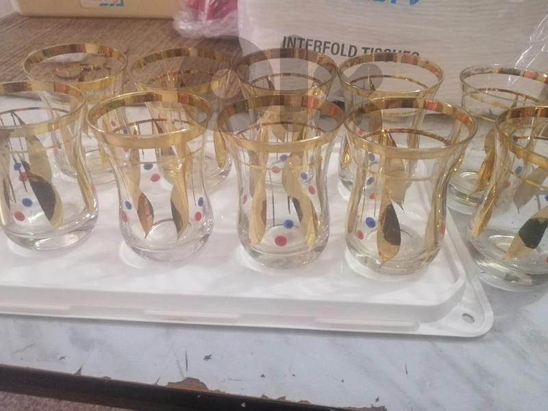 old arabic tea cups