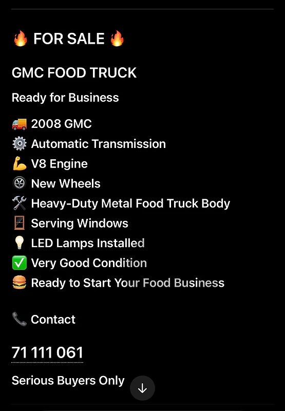 Food Truck for sale