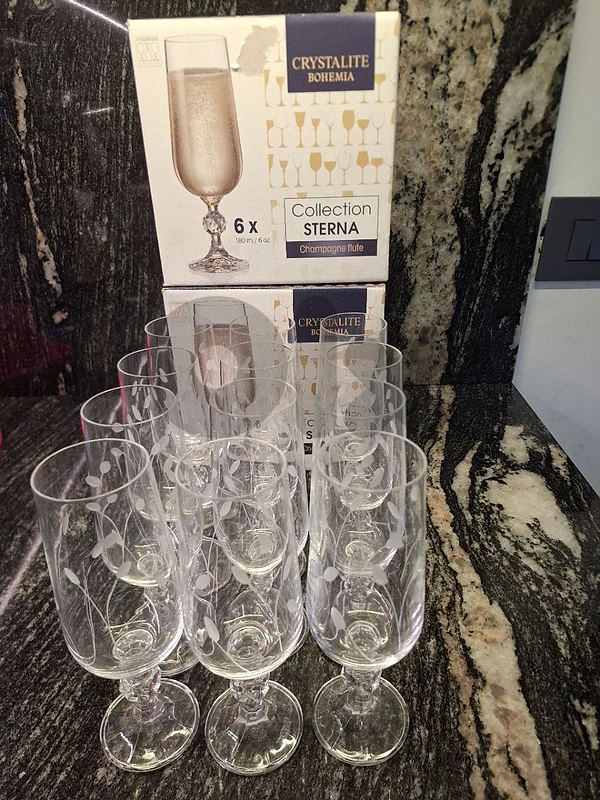 champagne flute  crystal glass