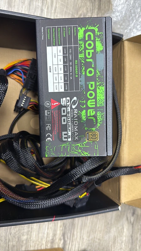 Raidmax Cobra Power 500W Power Supply