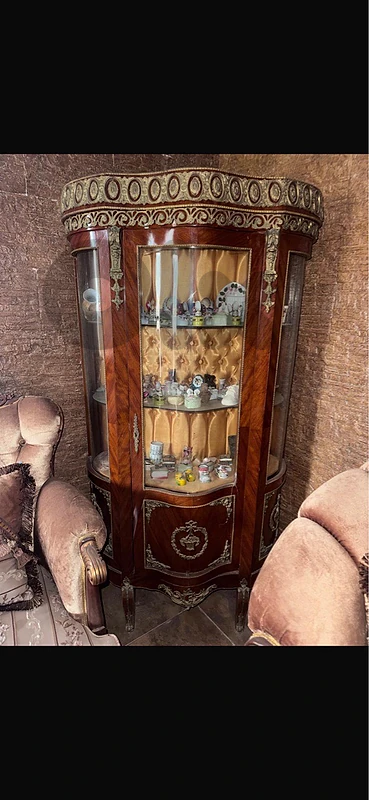 LOUIS XV ANTIQUE DISPLAY CASE- فترين vitrine