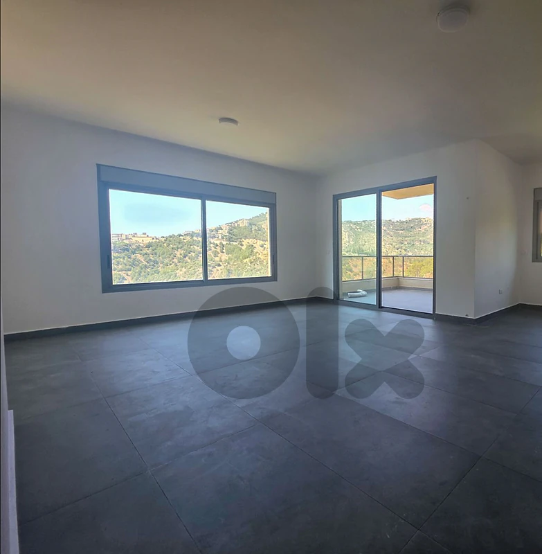 Three Bedroom Apartment in Zakrit, Metn with Panoramic Mountain View