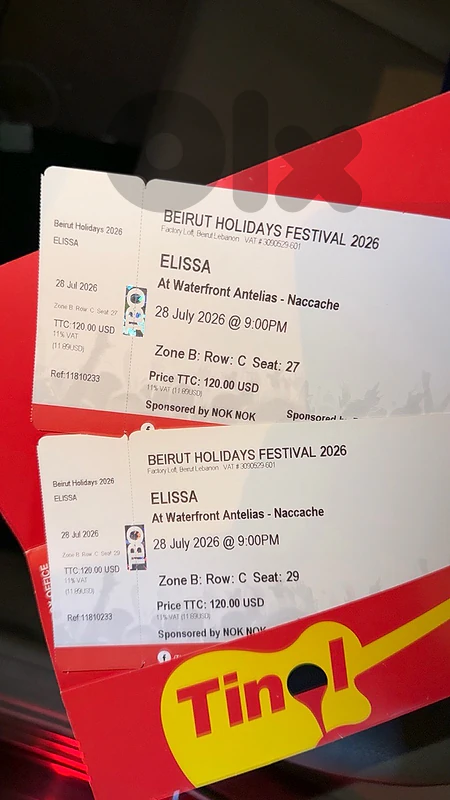 Elissa Tickets For Sale - Concert 28 July