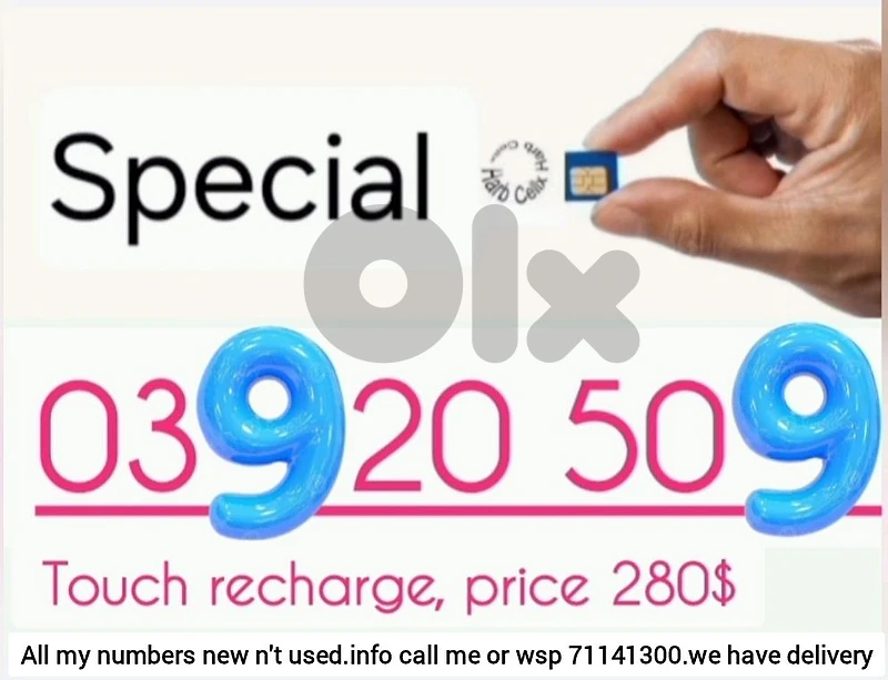 Special Number Touch recharge & price