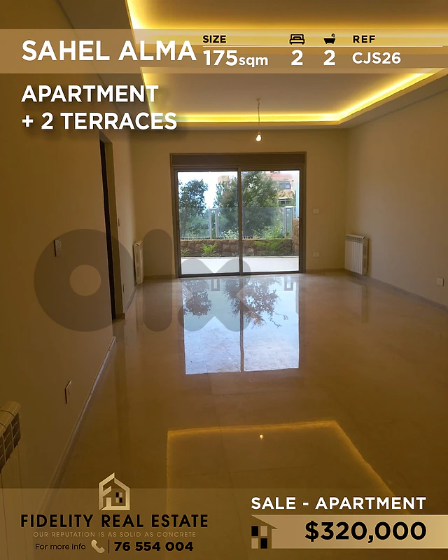 Apartment for sale in Sahel Alma CJS26 شقة للبيع في ساحل علما