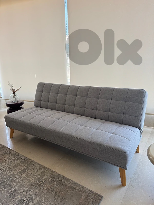 Modern Folding Sofa Bed in Grey