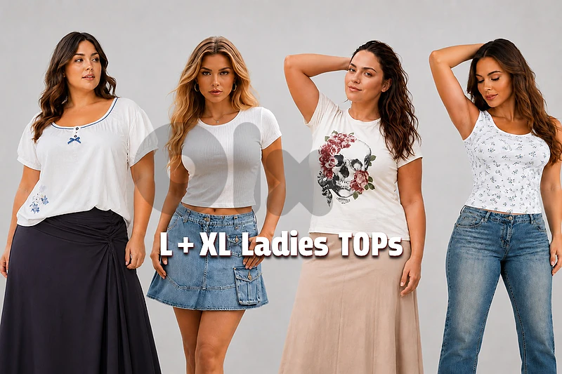 Wide Collection of Elegant Large & X-Large Ladies' Casual Tops Wide Collection of Elegant Large & X-Large Ladies' Casual Tops