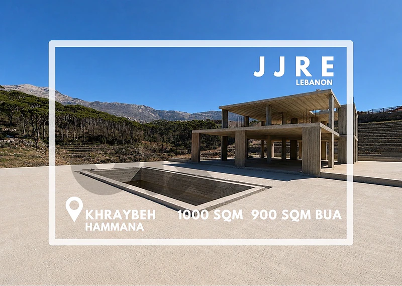 Villa Under Construction For Sale in Khraybeh Hammana فيلا للبيع حمانا