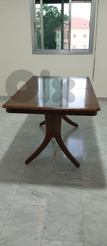 طاولة سفرة خشبية قابلة للتمديد - Extendable Wooden Dining Table