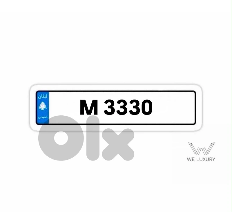 special 4 digits plate number