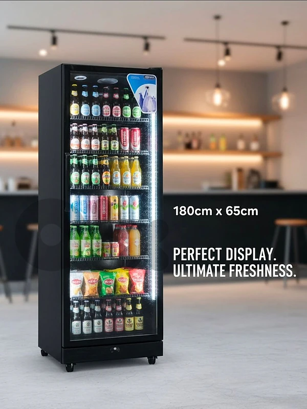 industrial showcase fridge AGA براد واجهة