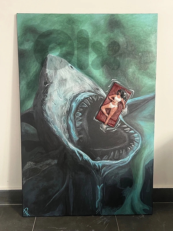 shark painting