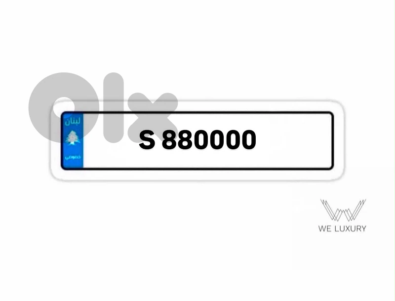 special 6 digits plate