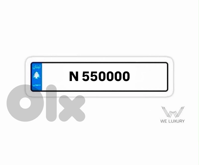 special 6 digits plate