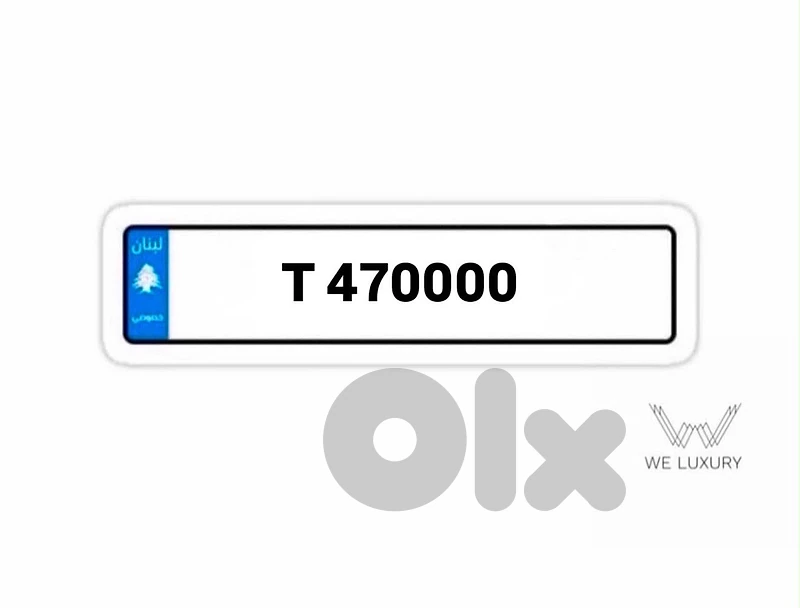 special 6 digits plate