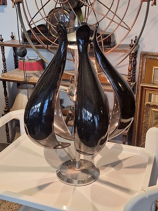 antique fiber table lamp