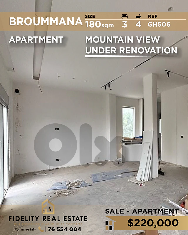 Apartment for sale in Broummana GH506 شقة للبيع في برومانا