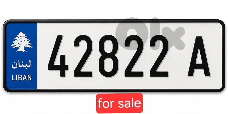 special number plate A 42822