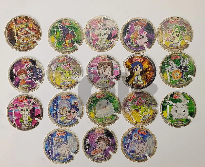 Digimon Master pogs