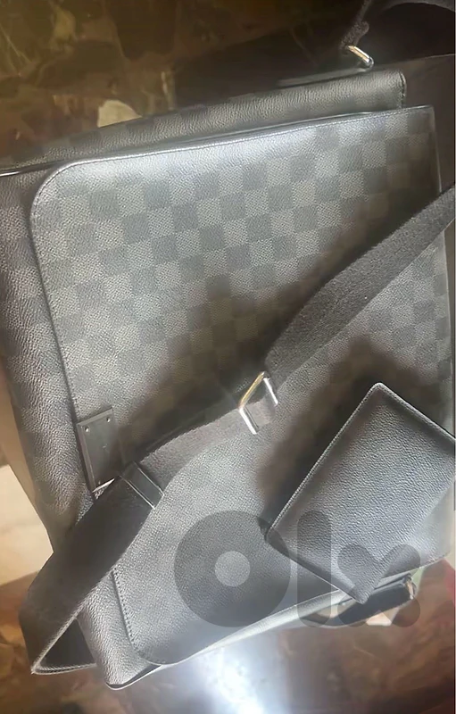 real Louis Vuitton bag + Passport Holder with R.H initials engraved