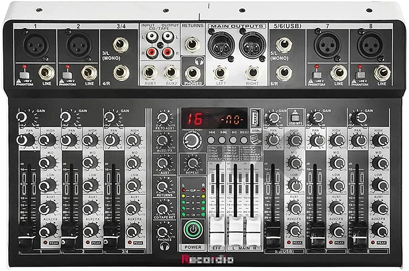 mixer 8ch usb bluetouth effect